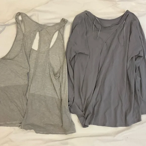 SIX lululemon athletica Black and White and grey Tops, large and extra-large - Picture 3 of 3